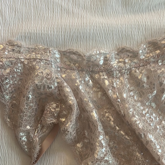 Victoria's Secret VS Dream Angels Lace High Neck Demi Silver Bralette 34C - Picture 6 of 6